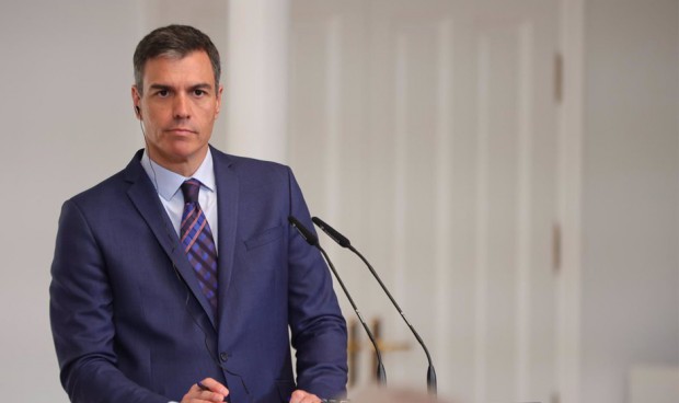 El presidente del Gobierno, Pedro Sánchez, comparece en rueda de prensa. 