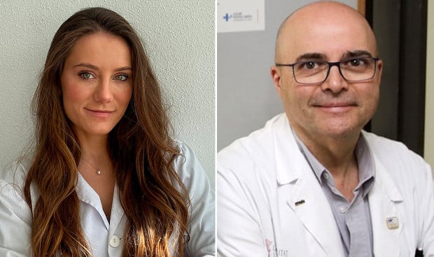 La dermatóloga Gadea Braceras y el psicólogo Carlos Van-der Hofstadt.