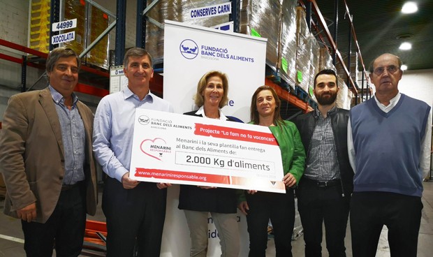 Menarini dona 2.000 kg de comida a la Fundación Banco de Alimentos
