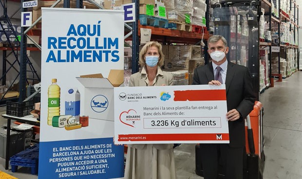 Menarini incrementa un 60% su donación al Banco de Alimentos de Barcelona