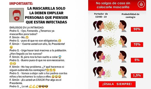 Mensajes contradictorios sobre el uso de mascarillas generan bulos
