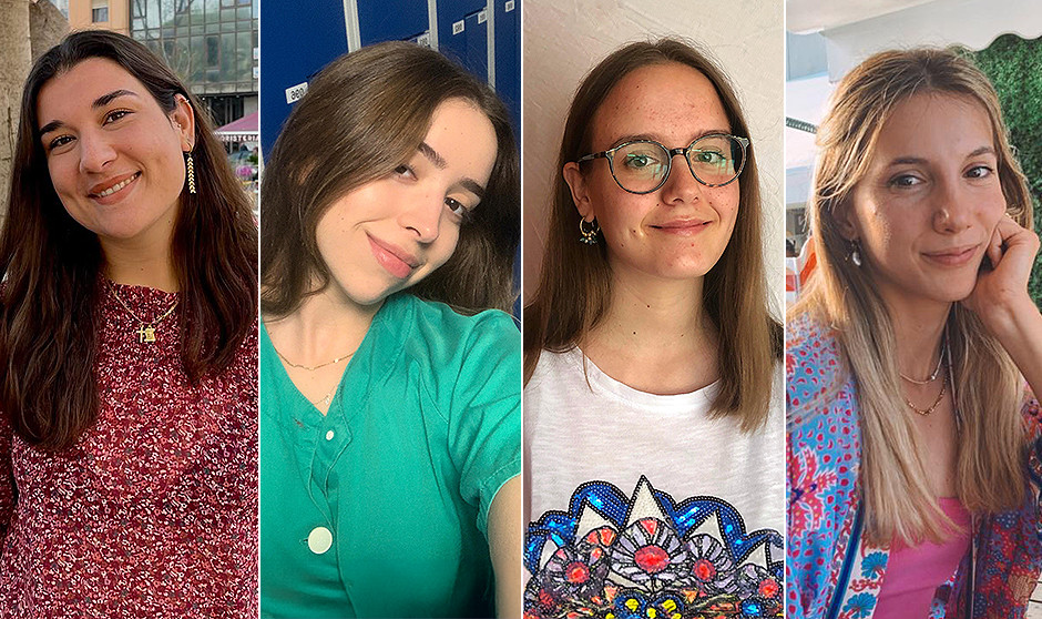  María Madrid, Marta Valero, María Sanz y María Calejero.