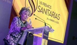 Mercé Boada, ganadora de uno de los Premios Sanitarias por su trayectoria profesional en la lucha contra el Alzheimer.