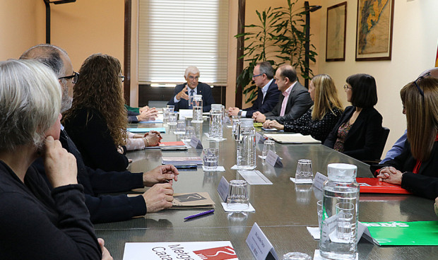 El sindicato Metges de Catalunya en una reunión