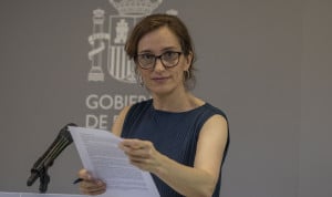 La ministra de Sanidad, Mónica García, que logra aprobar en el Consejo de Ministros el anteproyecto de ley del Estatuto Marco