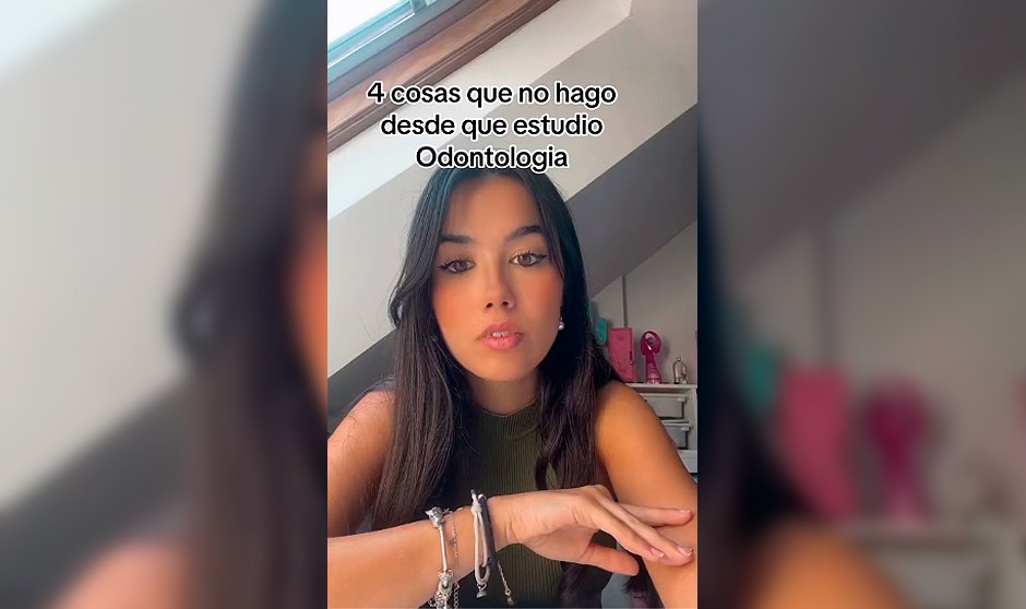 Carlota (@caarly_hall), estudiante de Odontología, da consejos en TikTok sobre salud bucodental