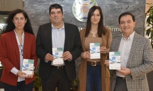 Guadalupe Fontán, Manuel Rico, Alia Nehme y Diego Ayuso como representantes del CGE y Oximesa Nippon Gases en la colaboración entre ambas organizaciones.