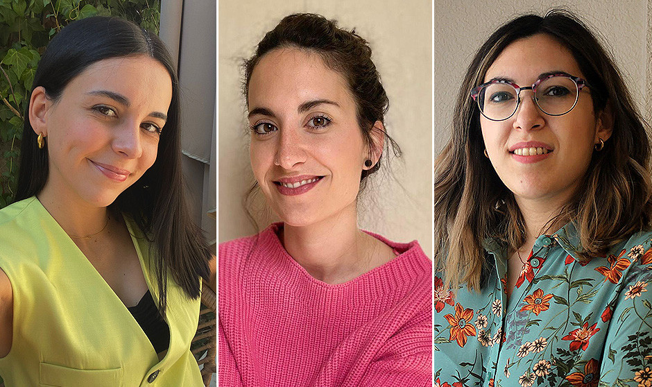 Las enfermeras  Iria Alvarado, Sandra Villanueva y Cristina Lugones analizan el protagonismo invisible de la investigación EIR