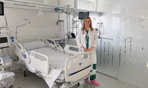 Natalia Pascual, neumóloga del Hospital Reina Sofía, explica cómo es la nueva Unidad de Cuidados Respiratorios Intermedios (UCRI)