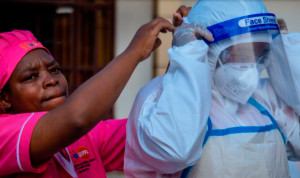 Personal sanitario en Congo.