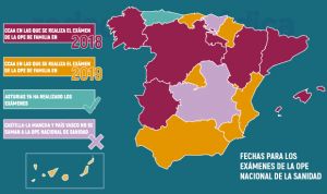 OPE nacional en sanidad: solo 7 CCAA celebran el examen de Familia en 2018