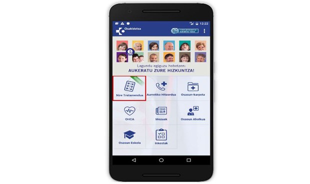 Osakidetza crea una 'App' para implicar al paciente en su tratamiento