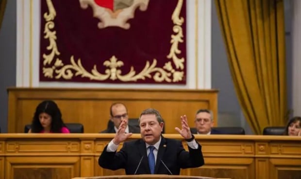 Emiliano García-Page, en la sesión de investidura.