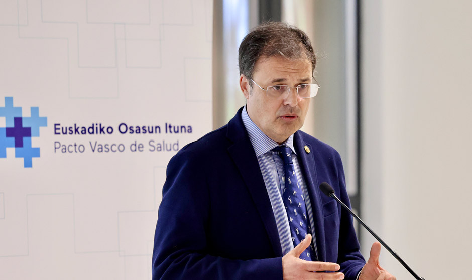 El consejero de Salud del Gobierno Vasco, Alberto Martínez