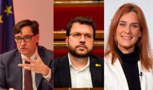 El futuro de la sanidad catalana depende de los pactos entre  Salvador Illa (PSOE), Pere Aragonès (ERC) y Jéssica Albiach (Comuns Sumar)