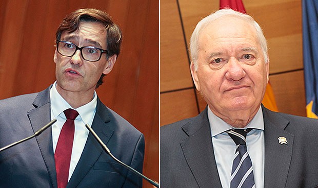 Primer cara a cara entre los enfermeros y Salvador Illa