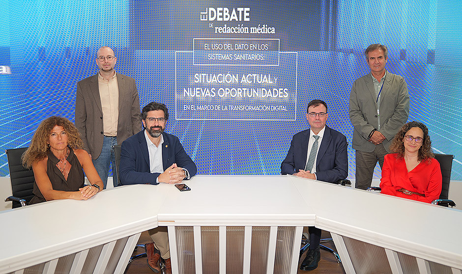 Un momento del debate titulado 'El uso del dato en los sistemas sanitarios: situación actual y nuevas oportunidades en el marco de la Medicina de Precisión'.