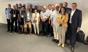 Lla delegación de la AEIH, en el congreso de Ingeniería Hospitalaria París.