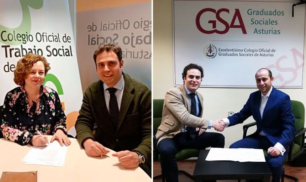 PSN firma acuerdos en Asturias con Trabajo Social y Graduados Sociales