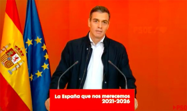 Sánchez presenta al PSOE 2021-2026: más sanidad pública y ley de eutanasia