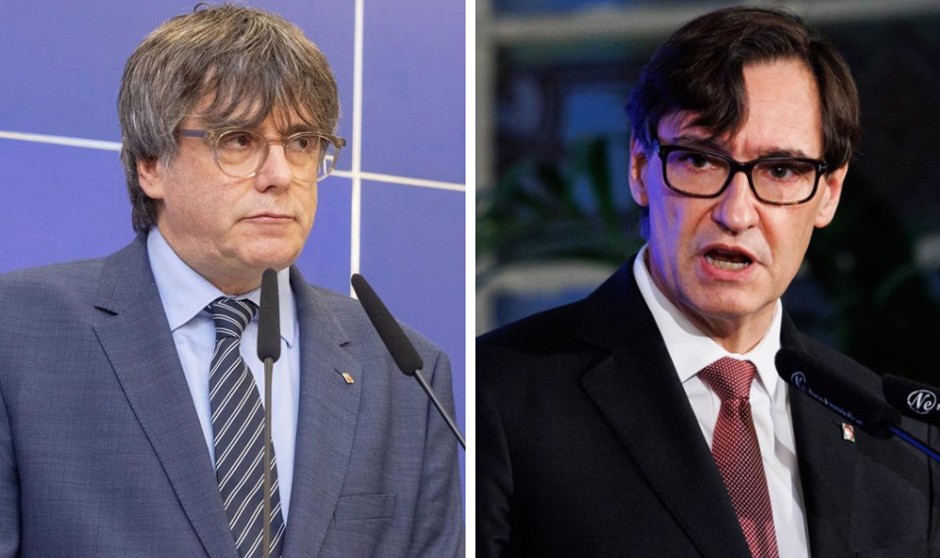  Carles Puigdemont afirma que Salvador Illa "no vale" como interlocutor para la investidura de Pedro Sánchez.