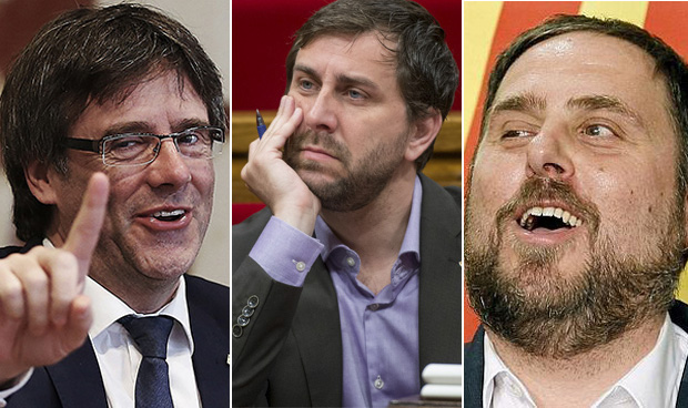 Resultat d'imatges de junqueras puigdemont i comÃ­n