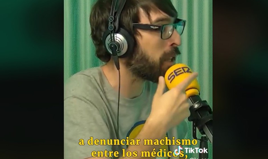  Quique Peinado en su intervención en el programa 'Buenismo Bien' para reflexionar sobre el machismo en Medicina.