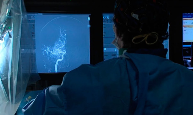 Una sala de Radiología.