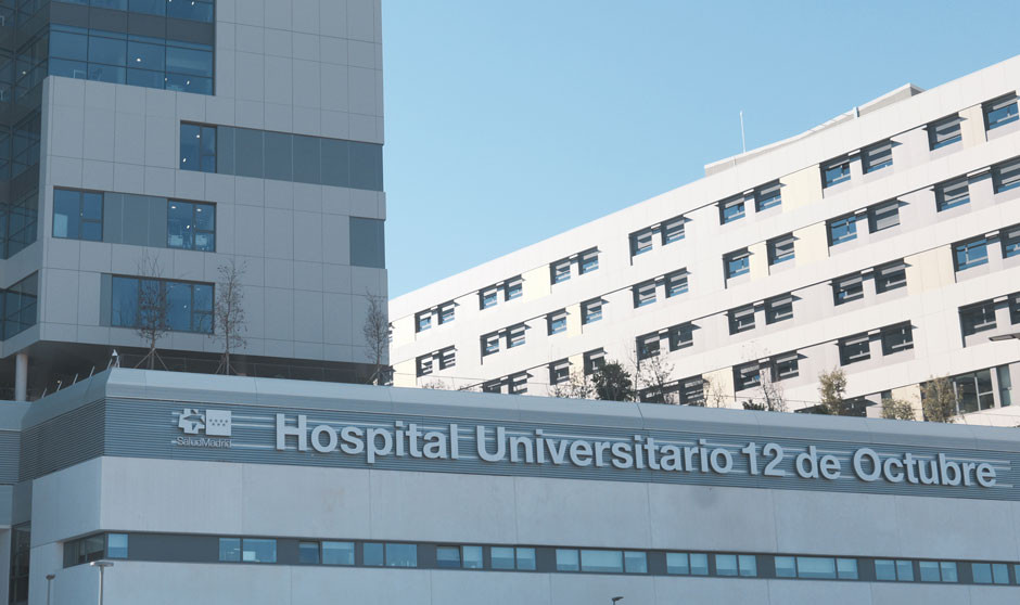 Edificio de un hospital moderno.