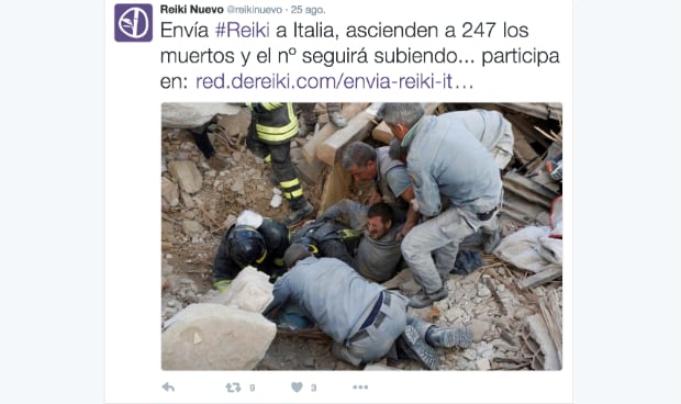 Reiki: el remedio 'magufo' para el terremoto de Italia