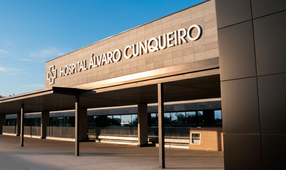 Puerta de entrada a un hospital