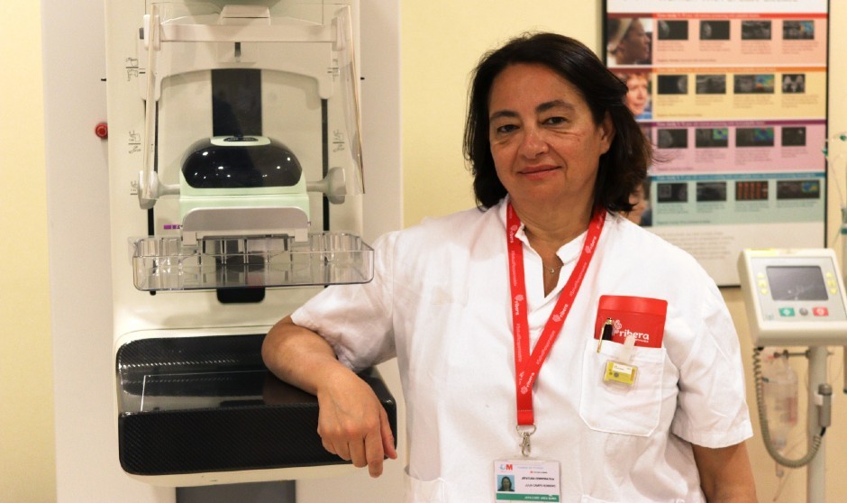 Ribera usa la precisión de la mamografía con contraste en el cáncer de mama