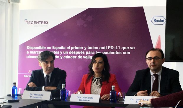 Roche presenta la primera inmunoterapia para cáncer de pulmón y vejiga