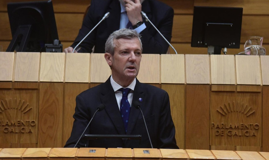  Alfonso Rueda, presidente de la Xunta de Galicia, en el Debate Anual de Política General de 2025.