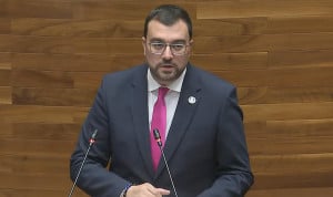 Adrián Barbón, presidente del Gobierno del Principado de Asturias, en el Debate de la Región.