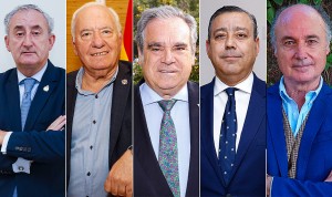  Tomás Cobo, Florentino Pérez Raya, Jesús Aguilar, Óscar Castro y José Antonio Luengo. 