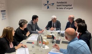  El conseller de Salud, Manel Balcells, reunido con la Fundació Sant Hospital de La Seu d'Urgell.