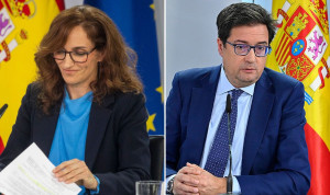 Mónica García, ministra de Sanidad, y Óscar López, ministro de Función Pública y Transformación Digital.