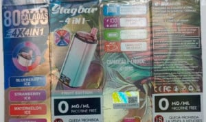 Uno de los cigarrillos electrónicos retirados por Sanidad. 
