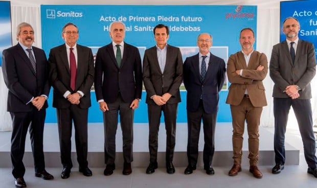 Sanitas y Pryconsa ponen la primera piedra del nuevo Hospital de Valdebebas, que abrirá sus puertas en 2025