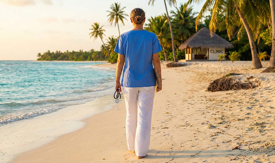 Se puede ejercer de enfermera por 73.000 euros viviendo en un 'paraíso'