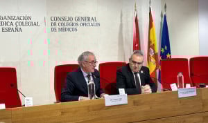 El presidente de la OMC, Tomás Cobo, y el secretario general de la OMC, José María Rodríguez.