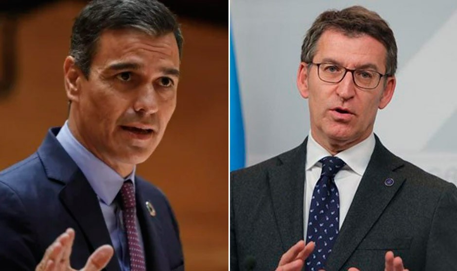 Pedro Sánchez y Alberto Núñez Feijóo