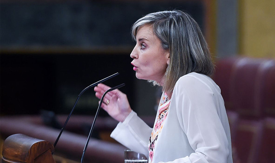 Verónica Martínez Barbero, portavoz de Sumar en el Congreso, que confía en su tesis jurídica para blindar el derecho al aborto en la Constitución