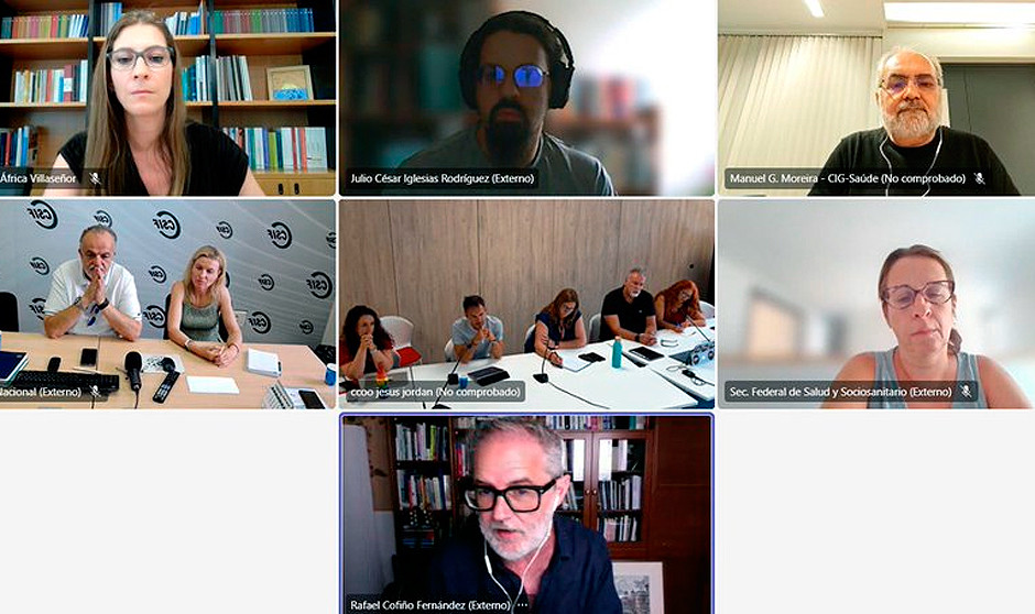 Los sindicatos Rafael Cofiño (Sumar) abordan los flecos del Estatuto Marco del personal de salud..