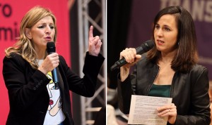 Yolanda Díaz e Ione Belarra participan en sendos actos de partido. 