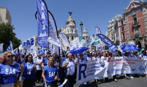 Manifestación de SAE y Tecnos.