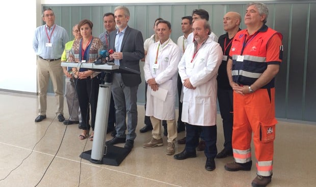 Traslado con éxito de 156 enfermos al Campus de la Salud (Granada)