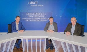  David Castillo, Miguel Ángel Berros y José Antonio Ruiz Sainz-Aja en el debate sobre abordaje e impacto de las TRD en la gestión hospitalaria.