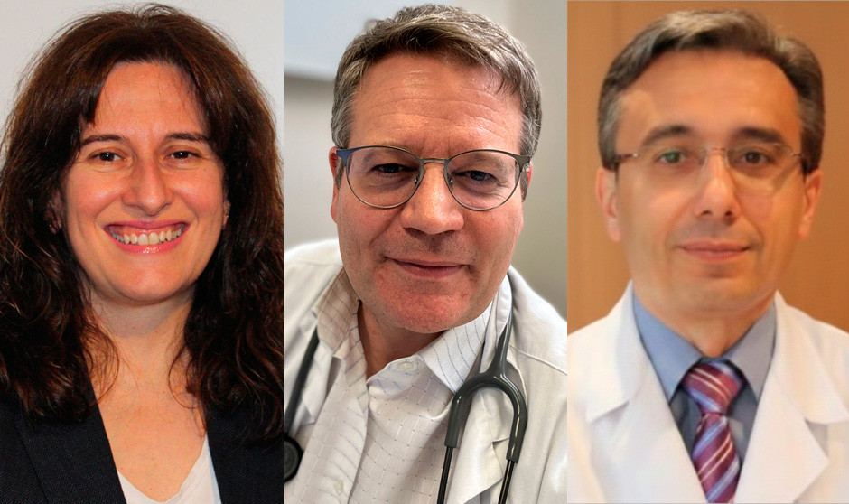 Tres médicos especialistas en Medicina Interna